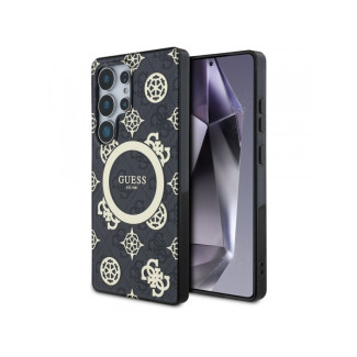Guess Samsung S25 Ultra black 4G Background Gold Elec. Peony Pattern MagS.