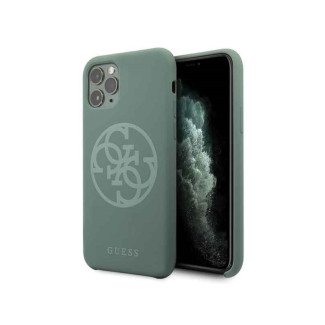 Guess iPhone 11 Pro khaki hardcase Silicone 4G Tone On Tone