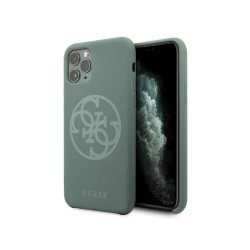 Guess iPhone 11 Pro khaki hardcase Silicone 4G Tone On Tone