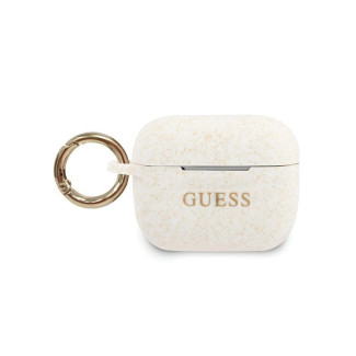 Guess AirPods Pro cover white Silicone Glitter