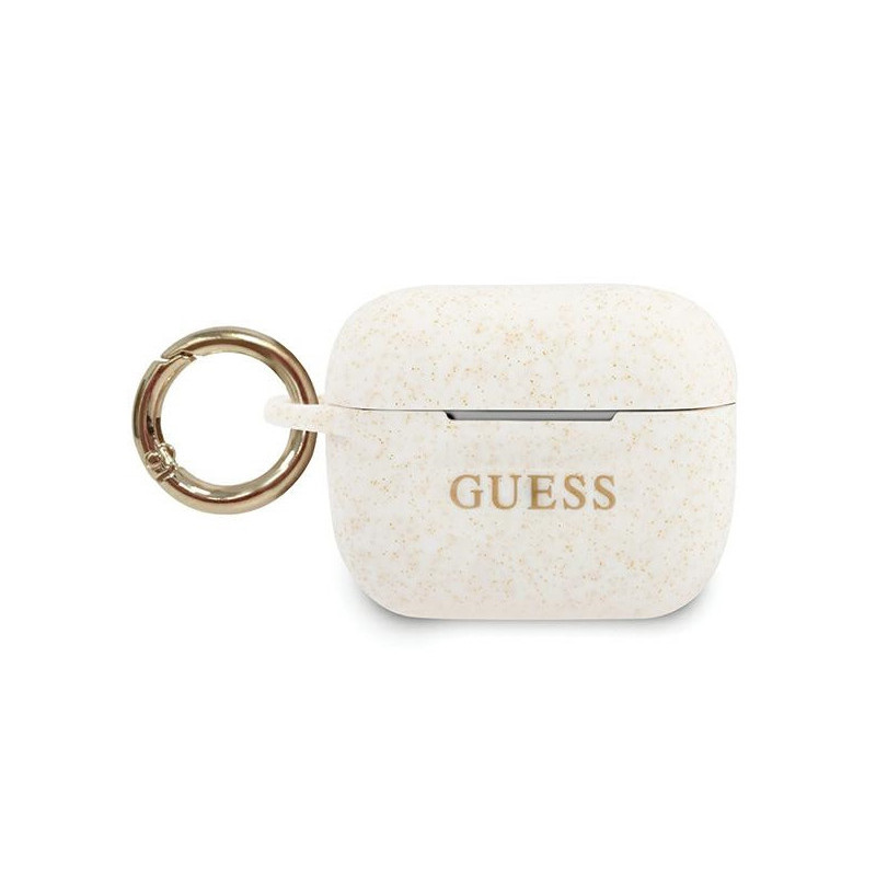 Guess AirPods Pro cover white Silicone Glitter