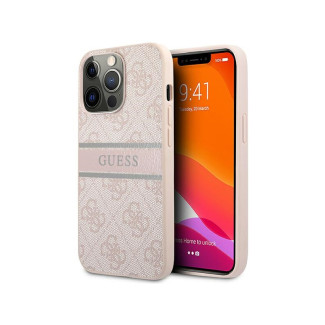 Guess iPhone 13/13 Pro pink hardcase 4G Stripe