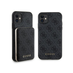 Guess SET iPhone 11 black hardcase 4G Metal Logo MagS. + Powerbank 5000mAh