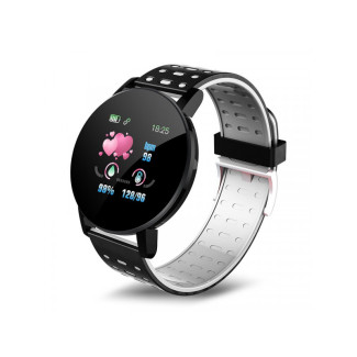 Bracelet connecté de santé smart band 119 plus noir/blanc