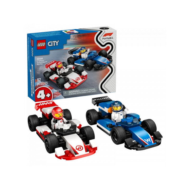 LEGO City - F1 Williams Racing and Haas Race Cars (60464)