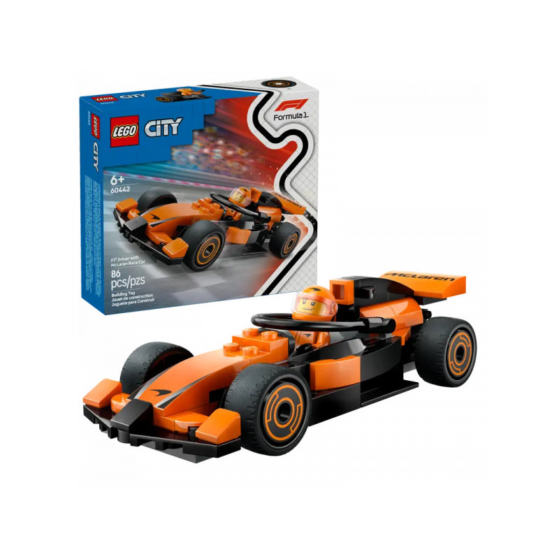 LEGO City - F1 Racing Driver with McLaren Racing Car (60442) LEGO City - F1 Racing Driver with McLaren Racing Car (60442)