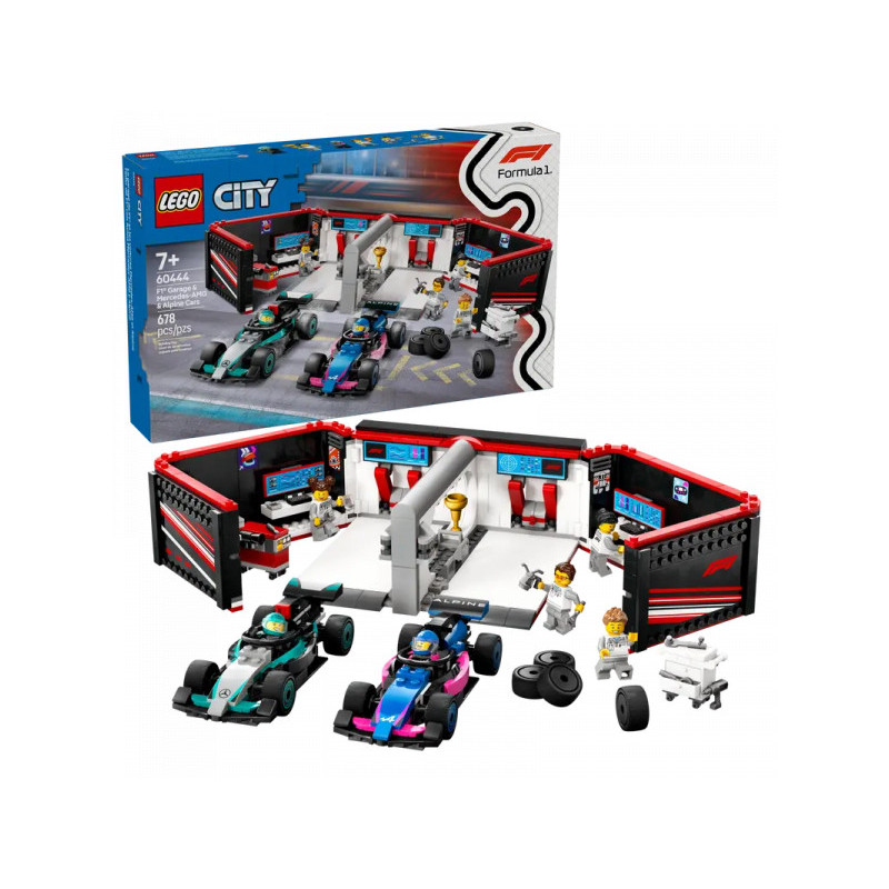 LEGO City - F1 Garage with Mercedes-AMG & Alpine Racing Cars (60444) LEGO City - F1 Garage with Mercedes-AMG & Alpine Racing Cars (60444)