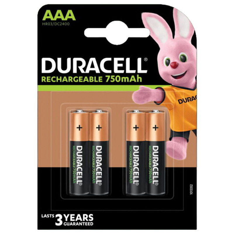 Pilas Recargables DURACELL LR03 750 mAh