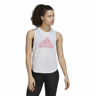 Maglia Smanicata da Donna Adidas AEROREADY Racerback  Bianco