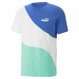 Herren Kurzarm-T-Shirt Puma  Power Cat Blau