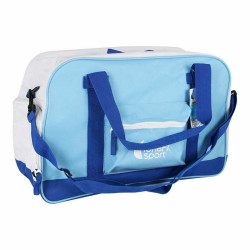 Borsa Sportiva con Portascarpe LongFit Care Azzurro/Bianco (2 Unità)