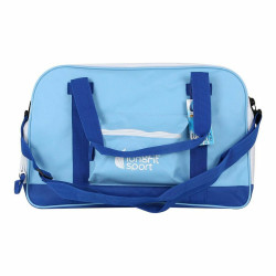 Borsa Sportiva con Portascarpe LongFit Care Azzurro/Bianco (2 Unità)