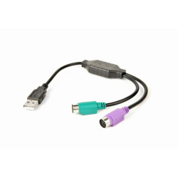 Convertisseur CableXpert USB vers PS/2 UAPS12-BK 