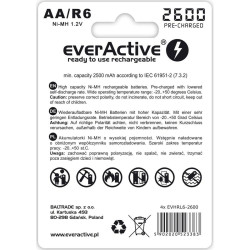 Pilas Recargables EverActive EVHRL6-2600 2500 mAh 1,2 V