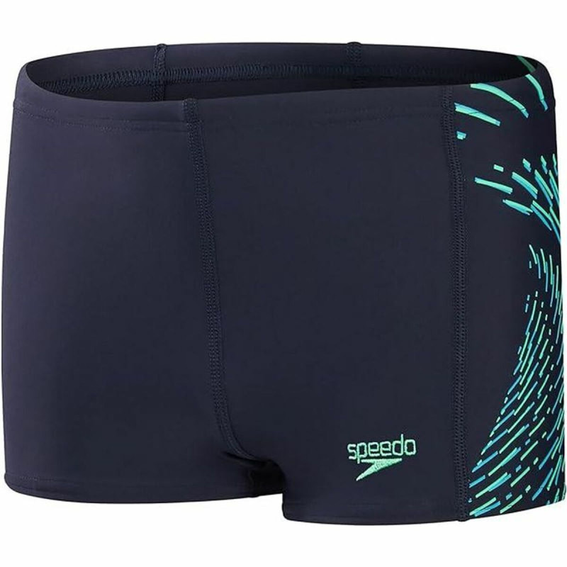 Jungen Badehose Speedo Plastisol Placement Dunkelblau