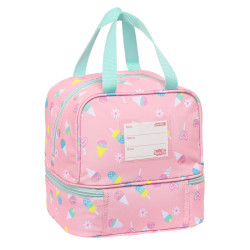 Sac glacière goûter Peppa Pig Ice cream Rose Menthe 20 x 20 x 15 cm