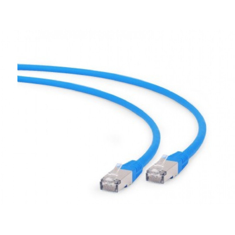 CableXpert networking cable Cat6a S/FTP S-STP Blue - Cable - Network PP6A-LSZHCU-B-1M 