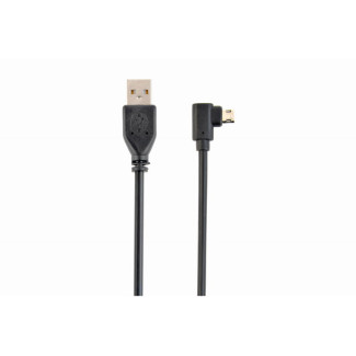 CableXpert Doppelseitiges. rechtwinkliges Mikro-USB-Cabel. 1.8 m. CCB-USB2-AMmDM90-6