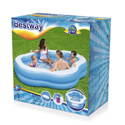 Aufblasbarer Pool Bestway Bunt 270 x 198 x 51 cm