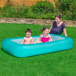 Bestway Piscine Gonflable Enfant Bébé Sol rembourré 104x25 cm +2 Ans Jardin 51115