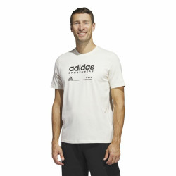 Camiseta de Manga Corta Hombre Adidas Lounge Blanco