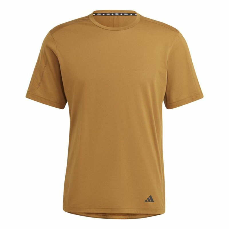 Camiseta de Manga Corta Hombre Adidas Yoga Base Marrón