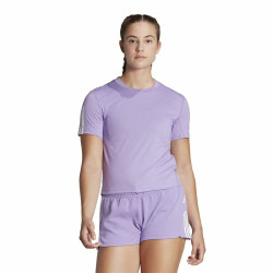 T-shirt à manches courtes femme Adidas Essentials Prune Lila