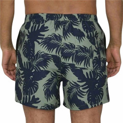 Herren Badehose Only & Sons Onsted Life Flower 2 grün