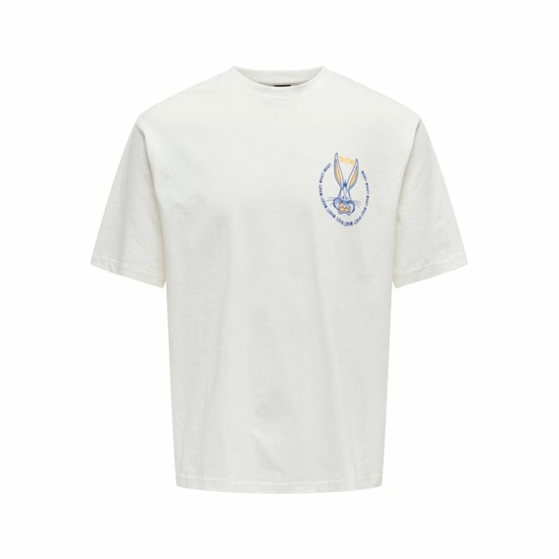 Camiseta de Manga Corta Hombre Only & Sons Onslooney Rlx Blanco