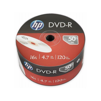 HP DVD-R 4.7GB/120Min/16x Bulk Pack (50 Disc) - Silver Surface DME00070 