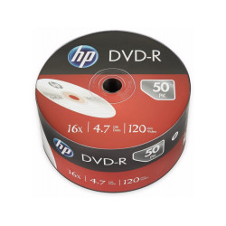 HP DVD-R 4.7GB/120Min/16x Bulk Pack (50 Disc) - Silver Surface DME00070 