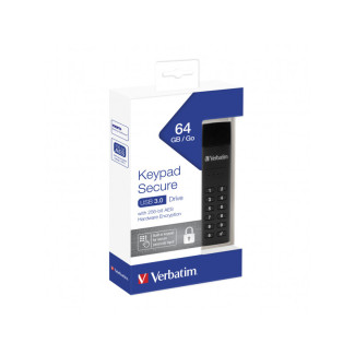 Verbatim USB 3.0 Stick 64GB. Secure. Keypad - Retail 