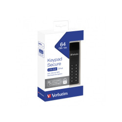 Verbatim USB 3.0 Stick 64GB. Secure. Keypad - Retail 