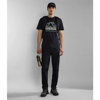 T-shirt à manches courtes homme Napapjiri S-Faber Noir