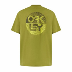 Maglia Sportiva a Maniche Corte Oakley Fingerprint B1B  Verde scuro