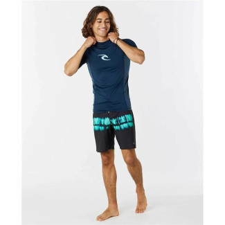 Maglia a Maniche Corte Uomo Rip Curl Waves Blu Marino